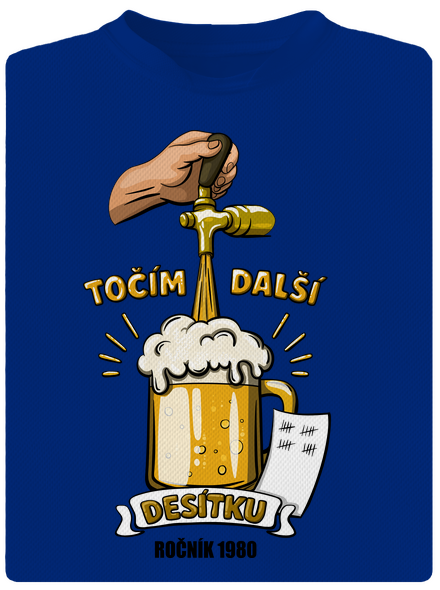 Točím další desítku pánské sportovní tričko Royal Blue Mal