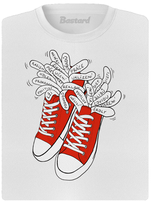 Plný kecky dámské sportovní tričko White