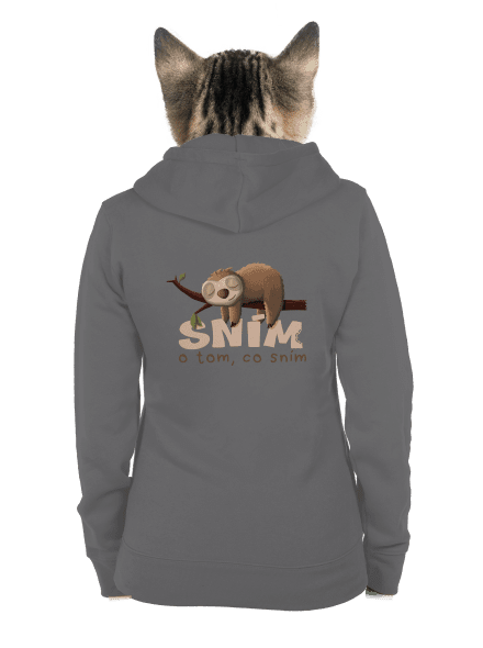 Sním o tom, co sním dámská mikina na zip Steel Gray