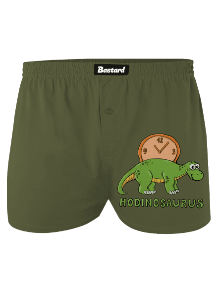 Hodinosaurus pánské trenky Khaki