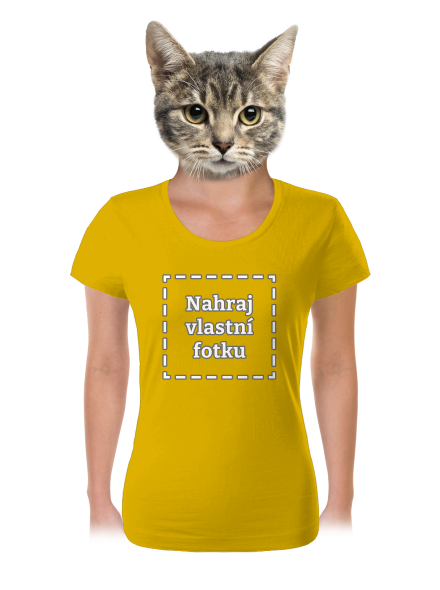 Vlastní potisk dámské tričko Yellow