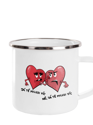 Srdíčka plecháček White