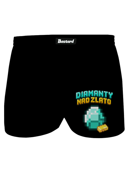Diamanty nad zlato pánské trenky Black