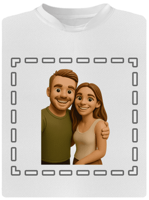 3D plastelína z vlastní fotky dětské sportovní tričko White