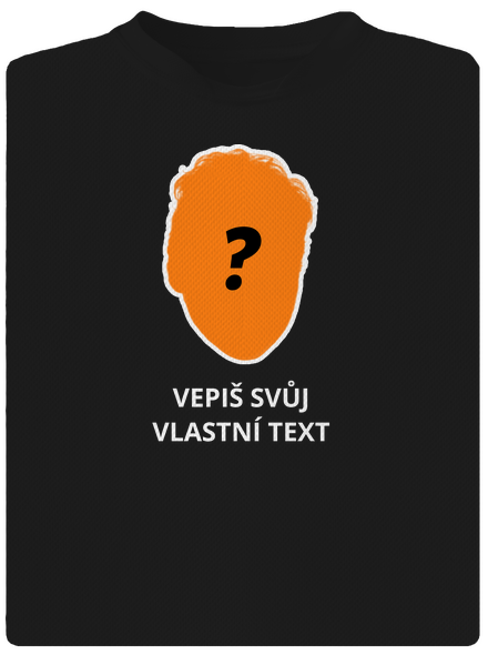 Tvoje hlava pánské sportovní tričko Black