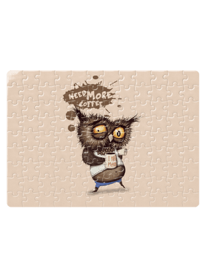 Potřebuju víc kafe puzzle White