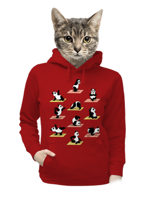 Pandí jóga dámská mikina klokanka Red Mal