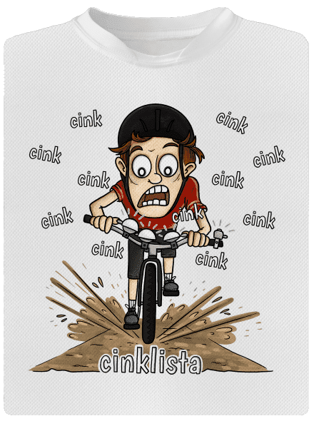 Cinklista dětské sportovní tričko White