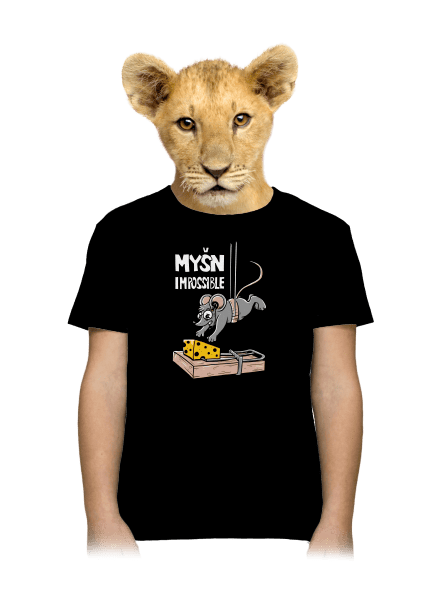 Myšn Impossible dětské tričko Black