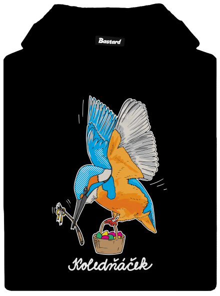 Koledňáček dámská mikina klokanka Black