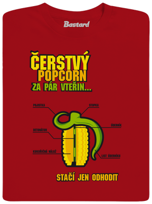 Čerstvý popcorn dětské tričko Red