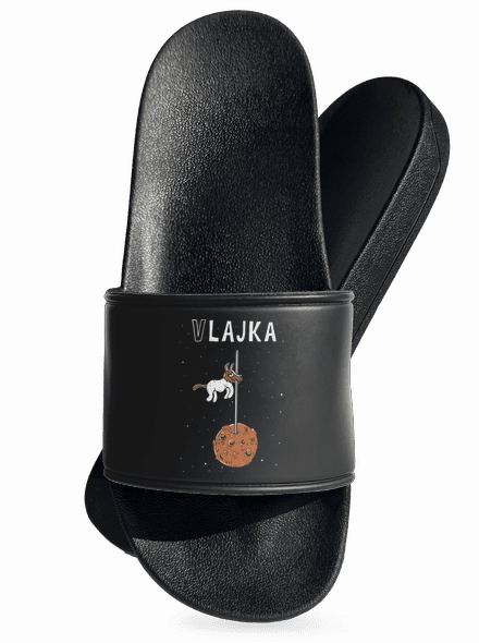 Vlajka pantofle Black