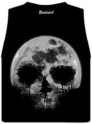 Smrtící úplněk dámské tílko volné Black