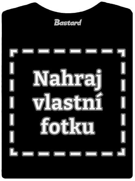 Vlastní potisk dámské tričko s lemem Black