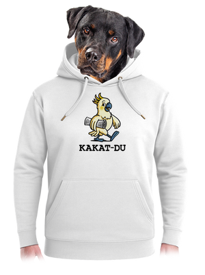 Kakat-du unisex mikina premium Snowwhite