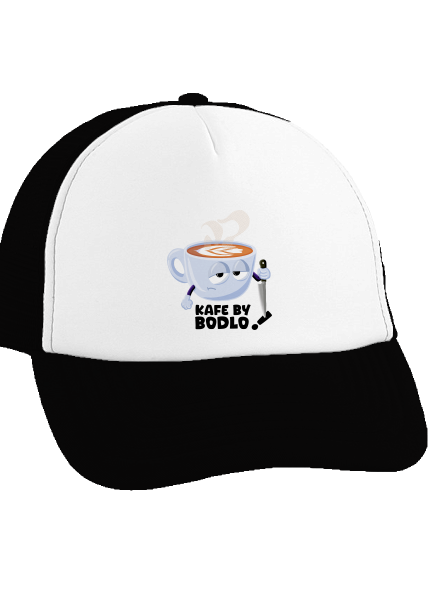 Kafe by bodlo kšiltovka truckerka Black cap
