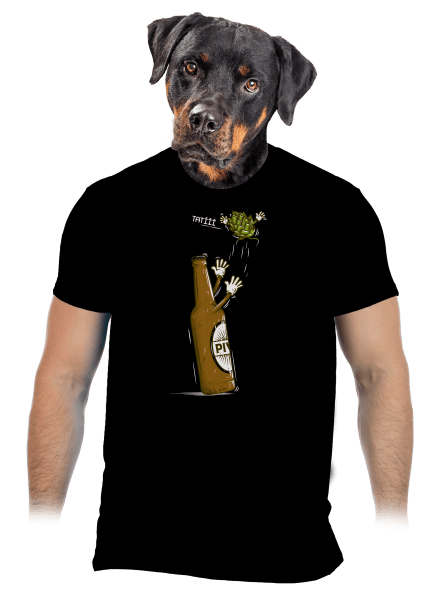 Lahváč a syn pánské tričko Black