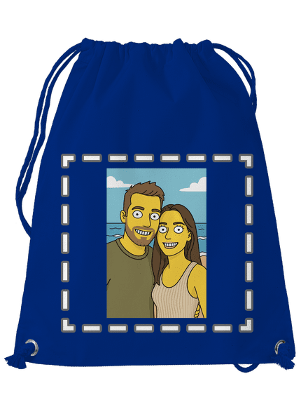 Simpsonovi z vlastní fotky vak Royal Blue Mal