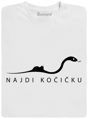 Najdi kočičku pánské dlouhý rukáv White