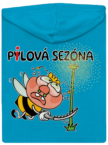 Pylová sezóna dámská mikina na zip Blue Atol