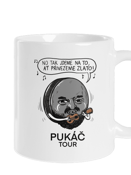 Pukáč tour klasický hrnek White