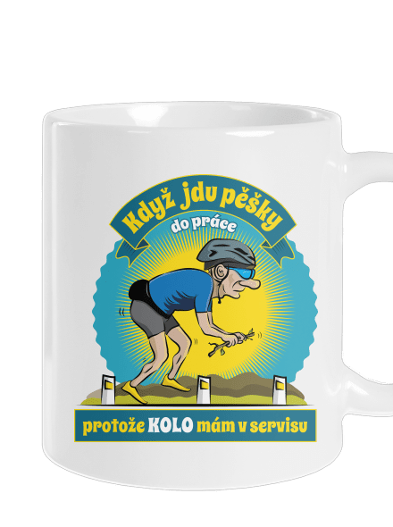 Závislost na kole klasický hrnek White