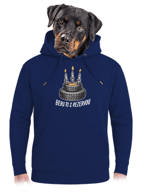 Beru to s rezervou unisex mikina premium Navy