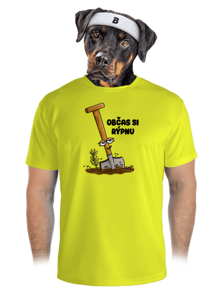 Občas si rýpnu pánské sportovní tričko Neon Yellow