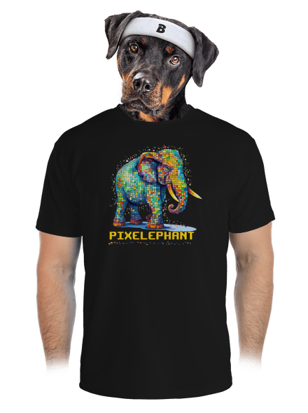 Pixelephant pánské sportovní tričko Black