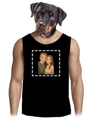 Ghibli efekt z vlastní fotky pánské tílko Black