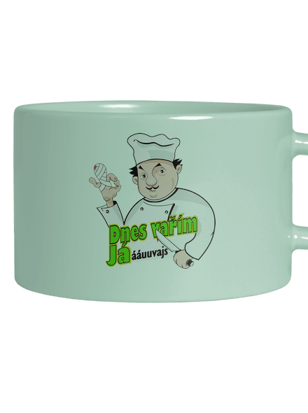 Dnes vařím já hrnek makronka Mint Macaron