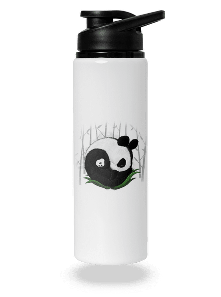 Dvě spící pandy lahev na vodu White