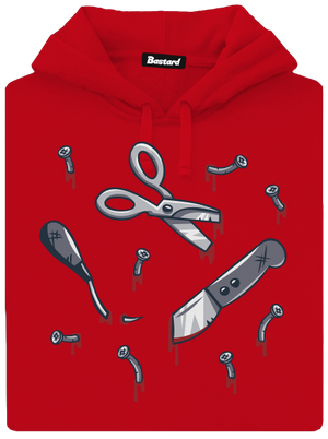 Halloween nářadí pánská mikina klokanka Red