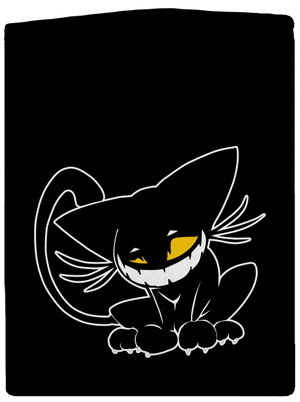 Evil cat pánská mikina na zip Black