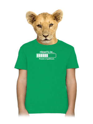 Přemýšlím dětské tričko Kelly Green