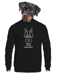 unisex mikina bez kapuce