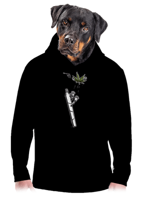 Joint a syn pánská mikina klokanka Black