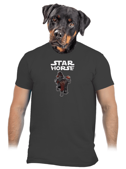 Star horse pánské tričko Dark Grey