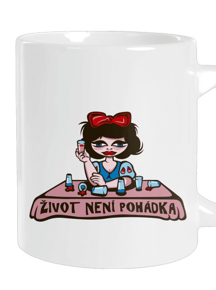 Sněhurka velký hrnek White