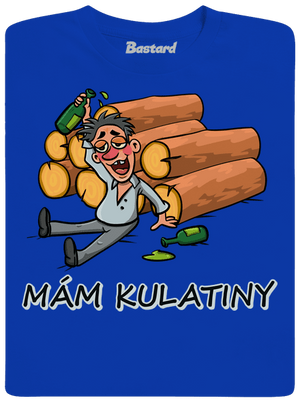 Mám kulatiny pánské dlouhý rukáv Royal Blue