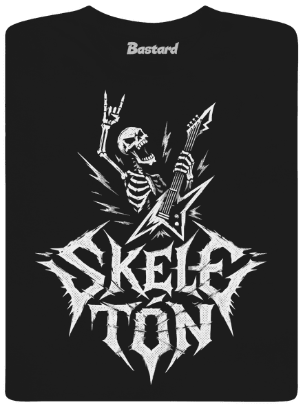 Skeletón pánské tričko Black