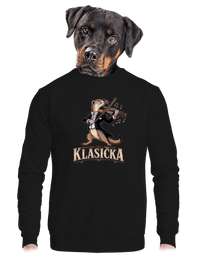unisex mikina bez kapuce