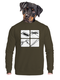 unisex mikina bez kapuce