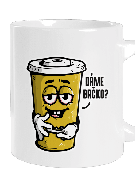 Dáme brčko? velký hrnek White