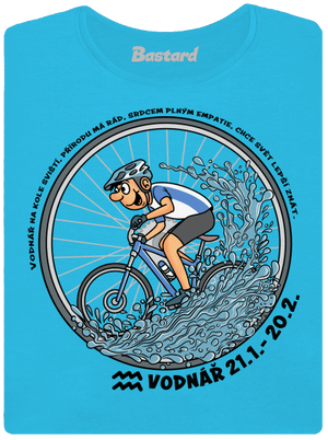 Cyklistický horoskop: Vodnář dámské tričko Blue Atol
