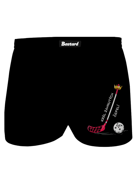 Král zahnutých čepelí - florbal pánské trenky Black