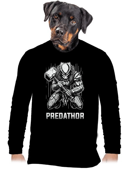 PredaThor a kladívko pánské dlouhý rukáv Black