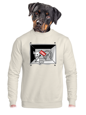 unisex mikina bez kapuce