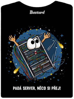 Padá server dámské tričko premium Black