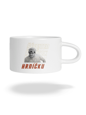 B18: Kluk s řetízkem hrnek makronka White